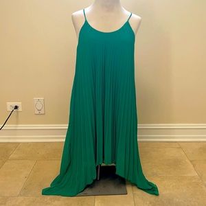 Summer dress in bright green